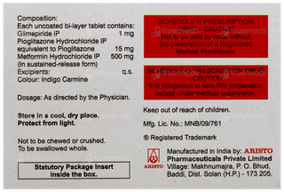 Triglimiprex 1 Tablet 10